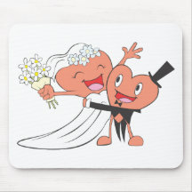 Gerade verheiratete coole gerade verheiratete Klei Mauspad