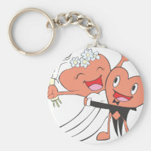 Gerade verheiratete coole gerade verheiratete Klei Schlüsselbänder