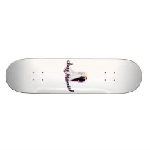 Gerade verheiratete Hochzeits-Paare Skate Board