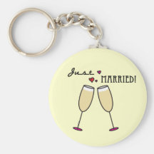 Gerade verheiratete Keychain Bevorzugungen Schlüsselband