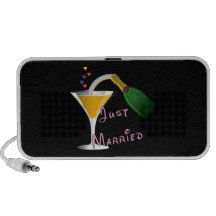 Gerade verheirateter Champagne-Hochzeits-Toast Mp3 Speaker