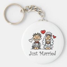 Gerade verheiratetes Keychain Schlüsselband