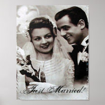 "Gerade verheiratetes" Plakat