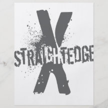 Gerader Rand X dunkelgrau Bedruckte Flyer