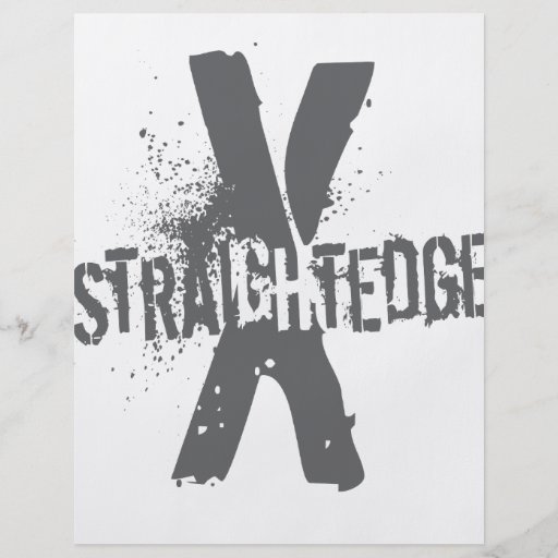 Gerader Rand X dunkelgrau Bedruckte Flyer