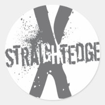 Gerader Rand X dunkelgrau Sticker