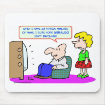 geraldo fünfzehn-Minute-Ruhm Mauspad