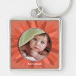Gerber Gänseblümchen-Baby-Foto-Schlüsselkette Schlüsselbänder