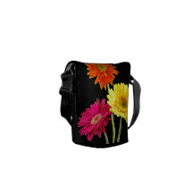 Gerbera-Gänseblümchen-Freude Kurier Tasche