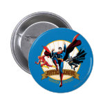 Gerechtigkeits-Liga-Helder vereinigt Buttons