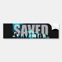 Geretteter Jesus Christus querer christlicher Stoß Auto Sticker