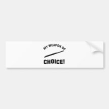 Geriffelt meine Waffe der Wahl Auto Sticker