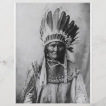 'Geronimo mit Kopfschmuck Flyer
