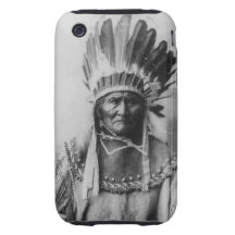 'Geronimo mit Kopfschmuck iPhone 3 Tough Etuis