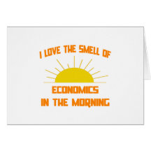 Geruch von Wirtschaft morgens Grußkarten