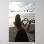 Geschaffene Liebe Plakate