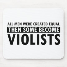 Geschaffener gleichmäßig Violistsentwurf Mousepads