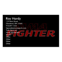 GESCHÄFTS-KARTE DES MIXED MARTIAL ARTS-KÄMPFER-ENT VISITENKARTENVORLAGE