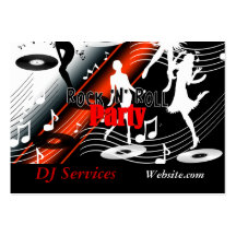 Geschäfts-Karte DJ-Disc-Jockey-Retro Musik-Party Visitenkarte