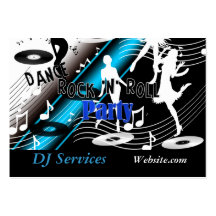 Geschäfts-Karte DJ-Disc-Jockey-Tanzmusik-Party Visitenkarten Vorlagen