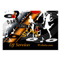Geschäfts-Karte DJ-Disc-Jockey-Tanzmusik-Party Visitenkartenvorlagen