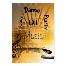 Geschäfts-Karten-Musik DJ tanzt Party-Bänder Visitenkarte