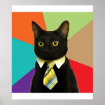 Geschäfts-Katzen-Ratetier Meme Plakate