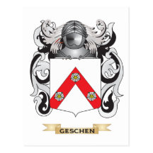 Geschen Wappen (Familienwappen) Postkarten