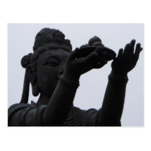 Geschenk, das dem Sitzen von Buddha anbietet Postkarten