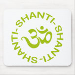 Geschenk OM Shanti Shanti Shanti Mousepads