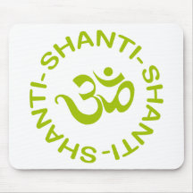 Geschenk OM Shanti Shanti Shanti Mousepads