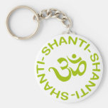 Geschenk OM Shanti Shanti Shanti Schlüsselbänder