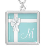 Geschenkbox-Monogramm-Halskette