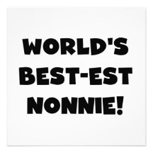 Geschenke des Gut-est Nonnie der schwarze Text-Wel Einladungen