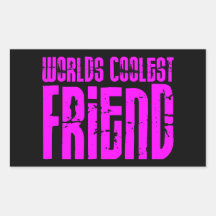 Geschenke für coole Freund-rosa Weltcoolsten Freun Sticker