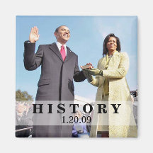 GESCHICHTE: Präsident Obama Inauguration Magnete
