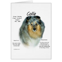 Geschichtsentwurf des Collie-(raues merle) Karte