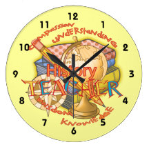 Geschichtslehrer-Motto Uhr