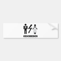 geschieden Ikone Auto Sticker