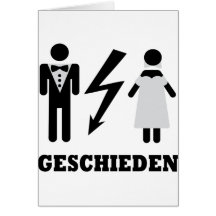 geschieden Ikone Grußkarte