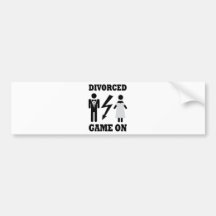 geschiedenes Spiel auf Ikone Auto Sticker