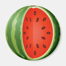 GESCHNITTENE WASSERMELONE KÜHLSCHRANKMAGNET