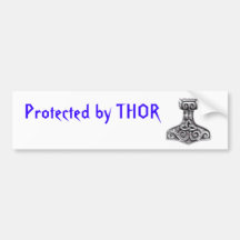 Geschützt durch Thor Auto Aufkleber