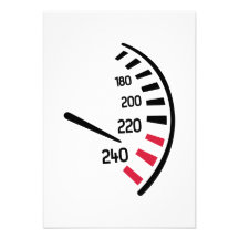 Geschwindigkeitsauto Personalisierte Einladungskarte