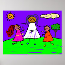 Gesegnete Kinder Plakatdruck