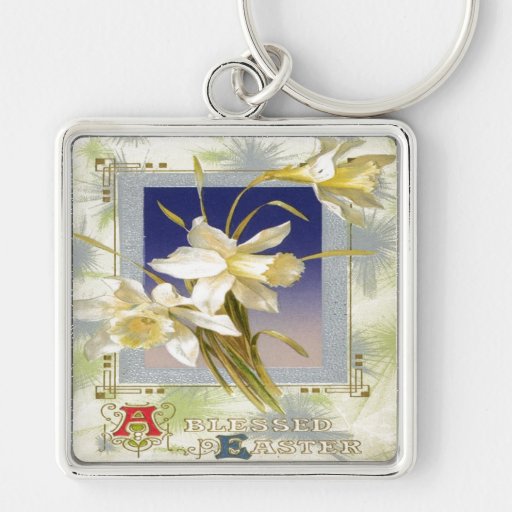 Gesegnete Ostern-Gewohnheit Keychain Schlüsselanhänger