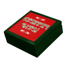 "Gesegnetes Weihnachten-" Grün Theban Geschenk-Kas Modeschmuckschachteln