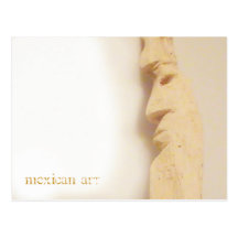 Gesicht. Postkarte
