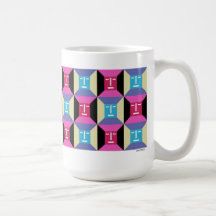 Gesichts-Quadrate 1 Kaffee Tassen