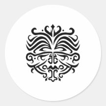 Gesichts-Tätowierung Sticker